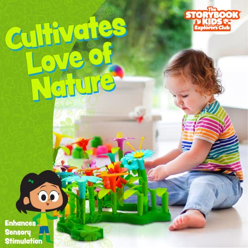 Build A Garden Flower Building Stem Toy For Girls, 148-Pc Kids Flower Garden Building Toys With Rhyming Storybook Promotes Problem Solving, Language And Fine Motor Skills In Toddlers Ages 3-5 Years #TOP5