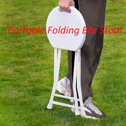 Tabouret de bar pliable portable idéal pour optimiser l'espace en petit dortoir et studio