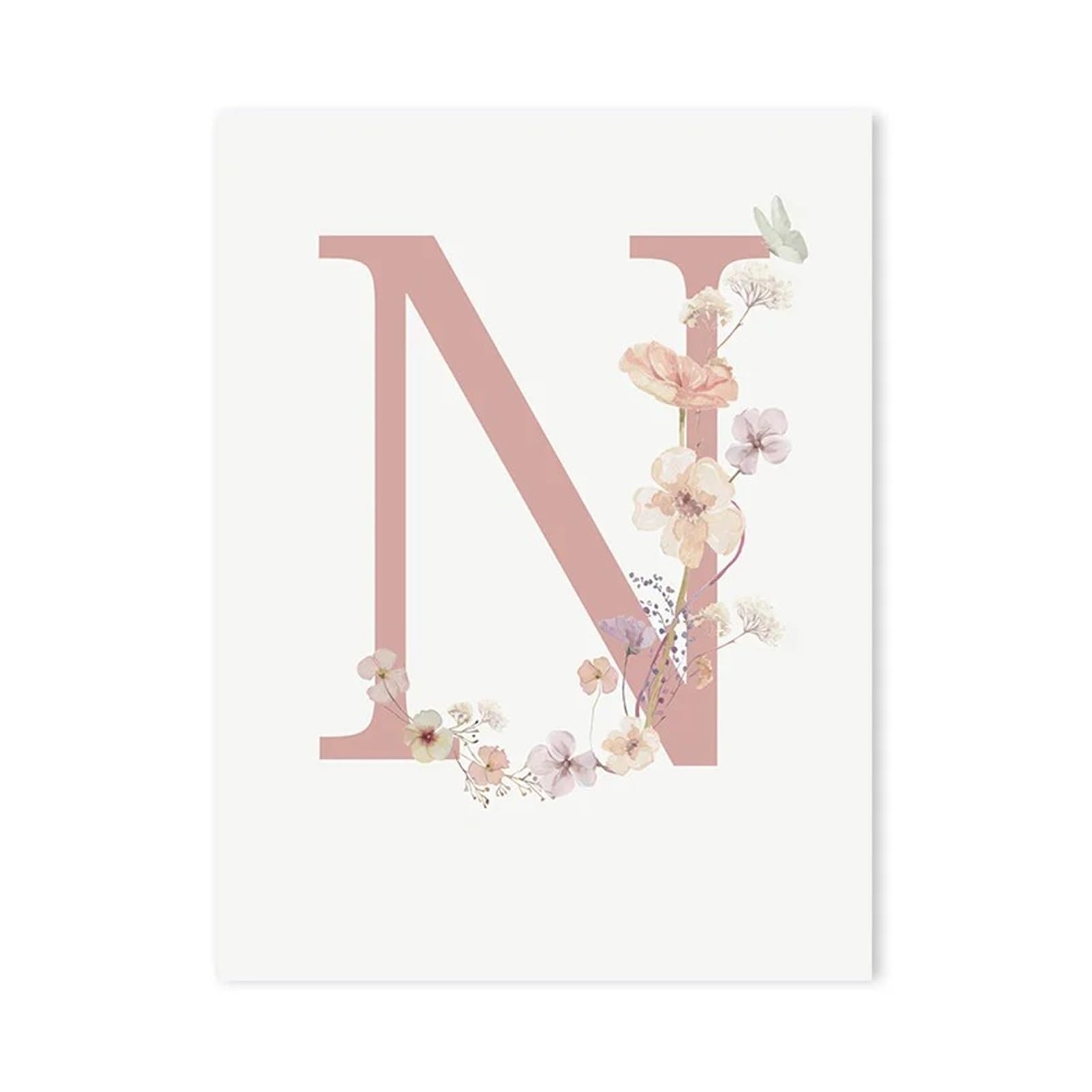 Peinture sur toile florale rose pour créer un cocon de douceur dans la chambre de bébé