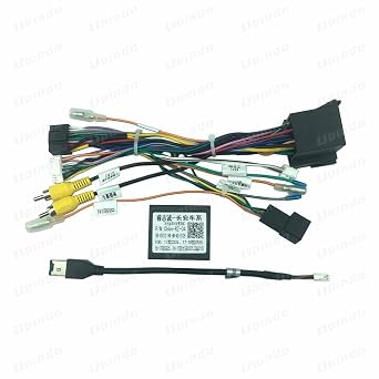 Car Radio Cable with CANBus Box Adapter for Changan Auchan Lingxuan EADO Wiring Harness Media Player Power Connector Socket - (Color Name: CAN Box and Cable)