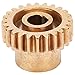 4301 0006 0024 24 Teeth Sprocket, Brass 6mm D Bore MOD 0.8 Gear, Sturdy Industrial Robot Spare Parts, Easy Installation, 4:1 Ratio for Speed or Torsion