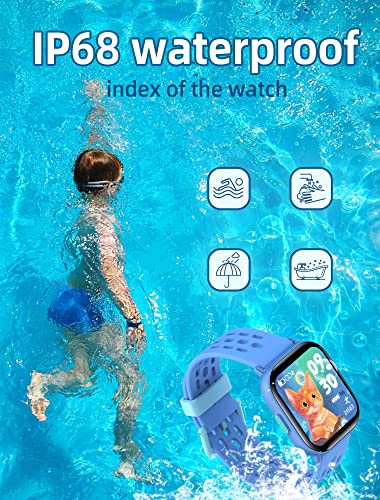 Kids Smart Watch For Boys Girls,Ip68 Waterproof Kids Fitness Activity Tracker Watch,Heart Rate Sleep Monitor,8 Sport Modes, Pedometers, Calories Counter, Alarm Clock, Kids Gifts For Teens 6+ (Purple) #TOP3