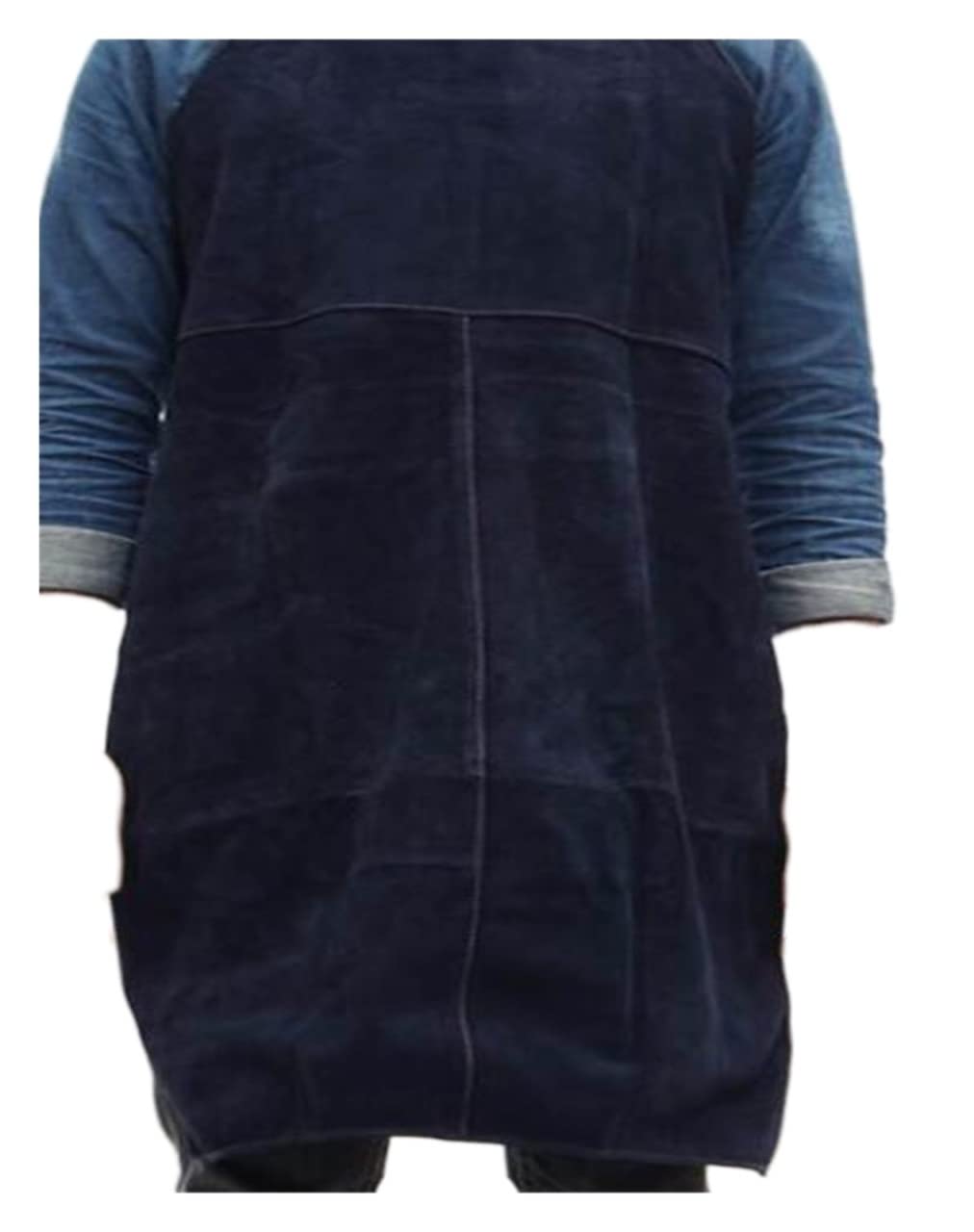 Tablier soudeur, Tabliers de soudage Soudeurs protecteurs Vêtements Protection thermique Isolation thermique en cuir 100 * 7 0cm 60 * 90cm(DARK BLUE,Small)