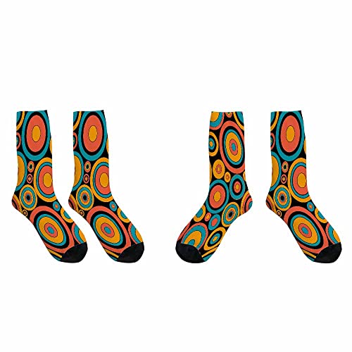 Image of Pehede Socks Mens Fun Dress Socks for Women Funny Novelty Crazy Design Socks
