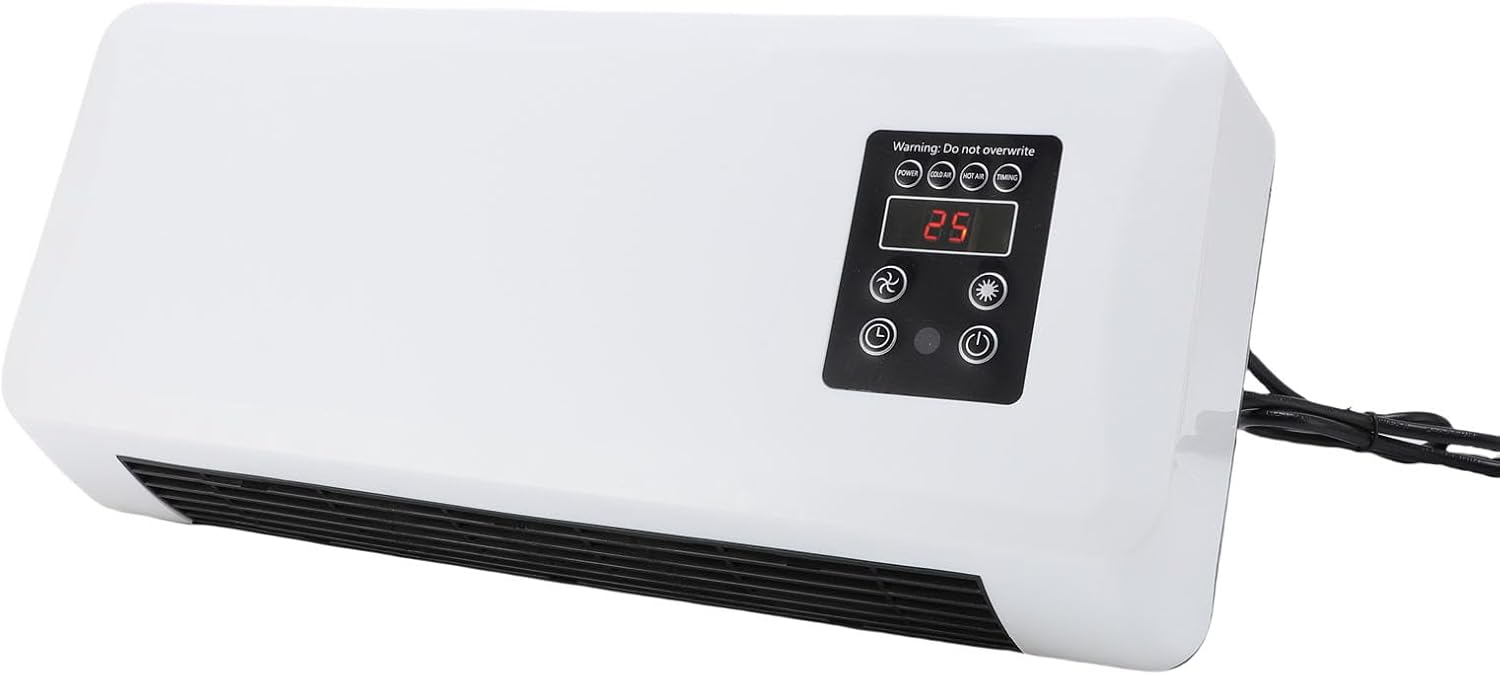 LiebeWH Wall Mounted Heater Cooler Portable and Flexible Air Conditioner for Home Bedroom Easy Installation Year Round Use (US Plug 110V)