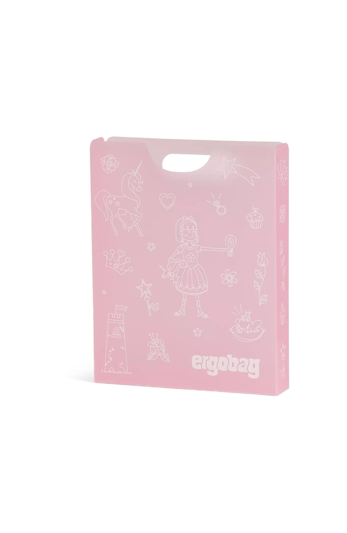 ergobag Heftebox DIN A4 inkl. Griff für mehr Ordnung im Schulranzen, durchsichtig und stabil