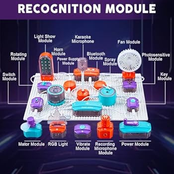 VATOS Science Circuit for Kids, 53PCS DIY Electronics