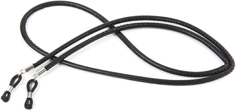 Amazon Co Jp Midi ミディ メガネチェーン おしゃれ レディース メンズ メガネストラップ レザー調丸紐 ブラック Gc 012 C1 服 ファッション小物