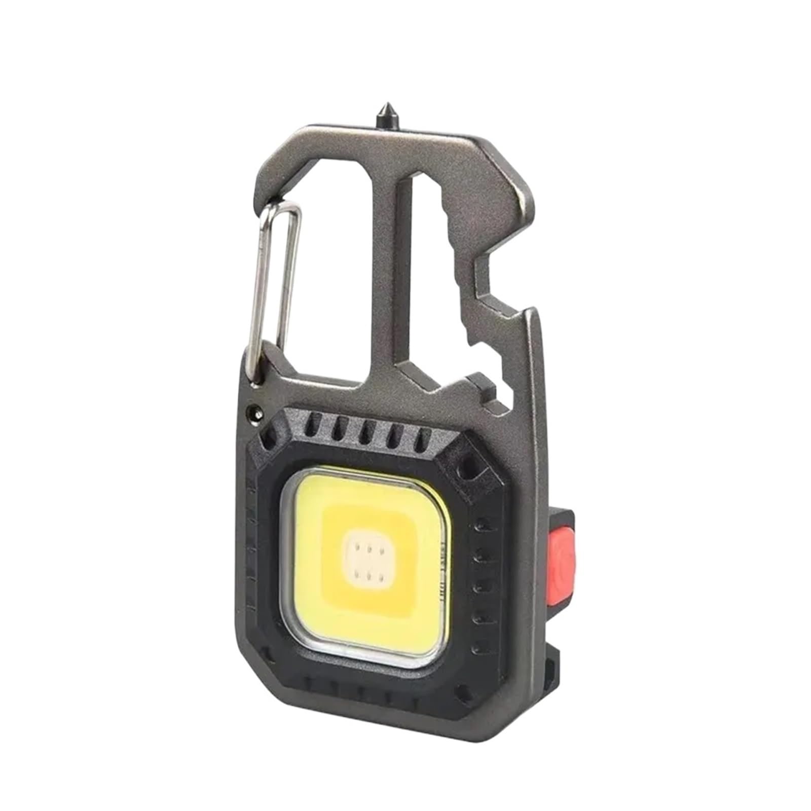 Ngtfdcp One Color Rechargeable Torch, Mini Led Flashlight Portable Keychain Work Light Rechargeable Outdoor Camping Pocket Wrench Screwdriver Safety Hammer Lamp For Camping,Hiking