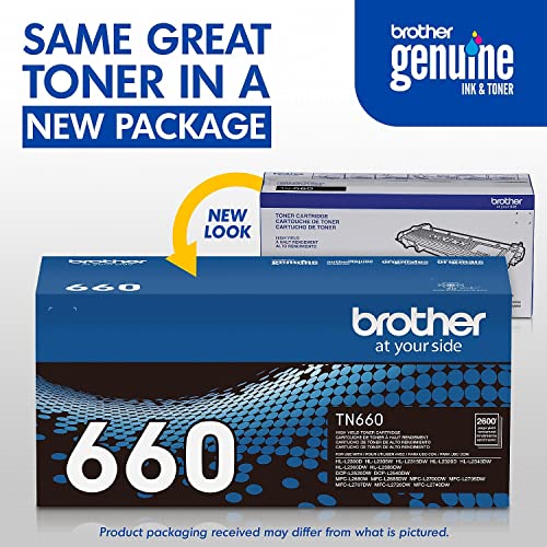 Brother Genuine High Yield TN660 Toner Cartridge, Replacement, Page Yield Up to 2600, Amazon Dash Replenishment, Black, 1 Pack - image 3