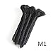Dreads Handmade Synthetic Dreads Black Dreadlocks Extensions 15CM Fashion Hip-Hop Style 15 Strands/Pack Synthetic Braiding Hair From Maya Culture For Men (M1)