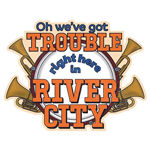 Music Man "Right Here In River City" Sticker Collection - Set Of 4 Coloring Broadway Stickers Inspired By Music Man - Die-Cut, Bubble Free Vinyl. (3" X 3" - Set Of 5) #TOP3