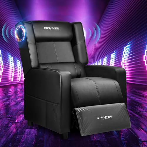 GTPLAYER Gaming Recliner Chair with Bluetooth Speakers