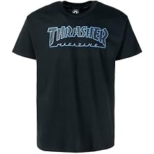 Thrasher Herren Outlined Black/Black Unterhemd