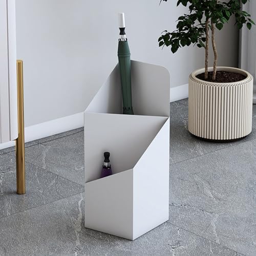 Metal , Square Free Standing Organizer for Entryway, Home, Office, Hotel - Durable Umbrella Holder for Folding Umbrellas