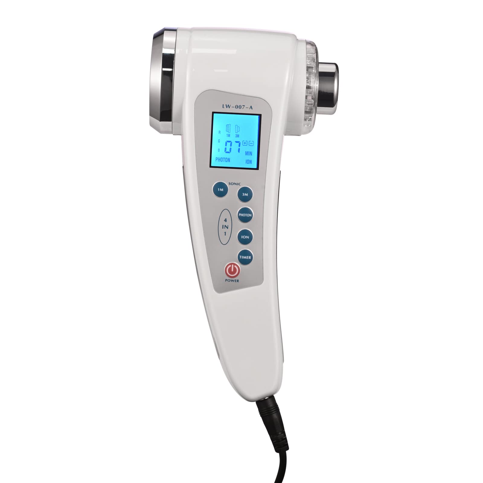 Aparato de ultrasonidos cosmético 1 MHz + 3 MHz reafirmante, reducción de arrugas, rejuvenecimiento de la piel, cuidado profundo, 2 cabezales para cara y cuerpo