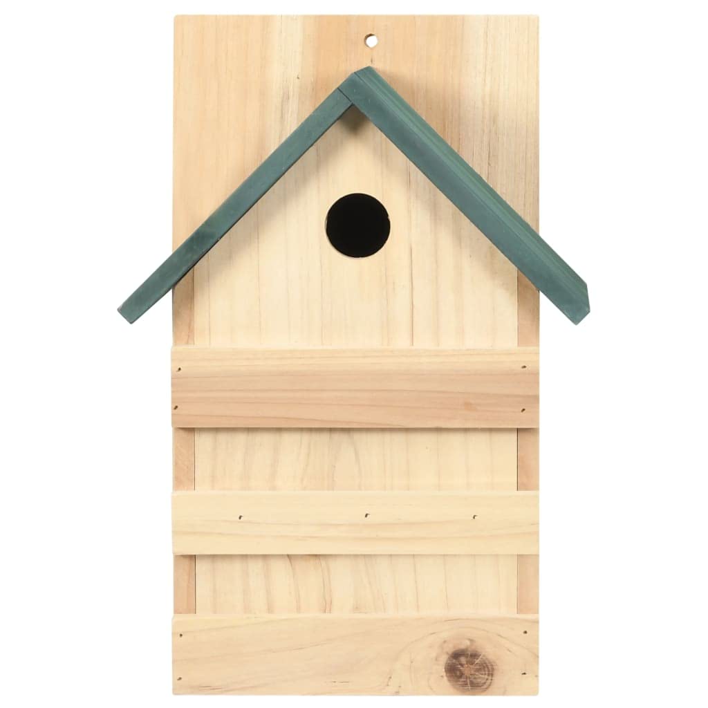 INLIFE Casetas para pájaros, 4 unidades, 23 x 19 x 33 cm, madera de abeto