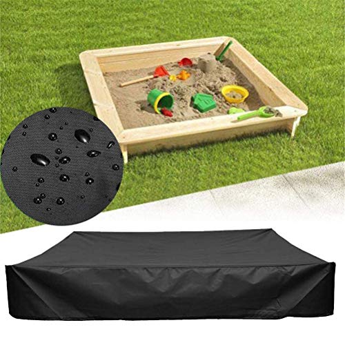 Couverture De Bac À Sable Antipoussière avec Cordon De Serrage, Auvent De Piscine De Bac À Sable De Protection Imperméable Carrée, Évitez La Contamination du Sable Et des Jouets,200 x 200 cm