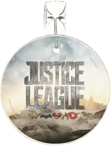 DC Comics - Logos de la película de la Liga de la Justicia de DC Comics - Arte de cristal de Starfire de 3.5 pulgadas - Arte de vidrio circular - disponible en Yaxa Colombia