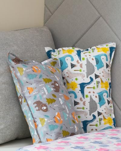 Image of ALVABABY Toddler Pillowcases Cotton Fit 13 inchx 18 inch or 12 inchx16 inch Kids Pillow