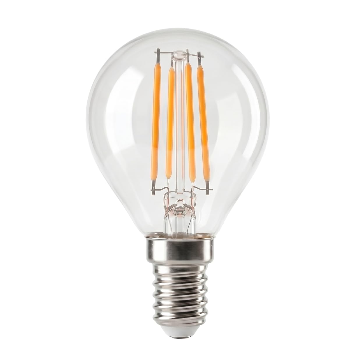 HOFSTEIN E14 LED Warmweiss Glühbirne 10er Set 4 Watt Leuchtmittel Vintage Optik 3000 Kelvin 400 Lumen Energiesparende LED Lampe Für Wohnbereich, G45