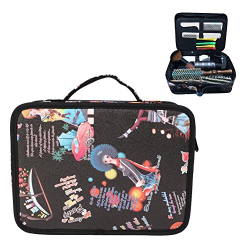 Hairdresser Bag, Hair Accessories Organiser Professional Hairdressing Hair Equipment Tools Bag Salon Scissors Combs Brushes Kit Portable Storage Handbag