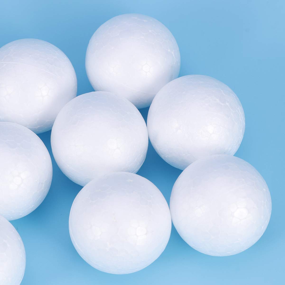 100 Boules De Mousse Blanche 4 Cm - Pour Décorations Noël, Mariage, Bricolage - Idéales Création Ornements Et Modélisation - 7