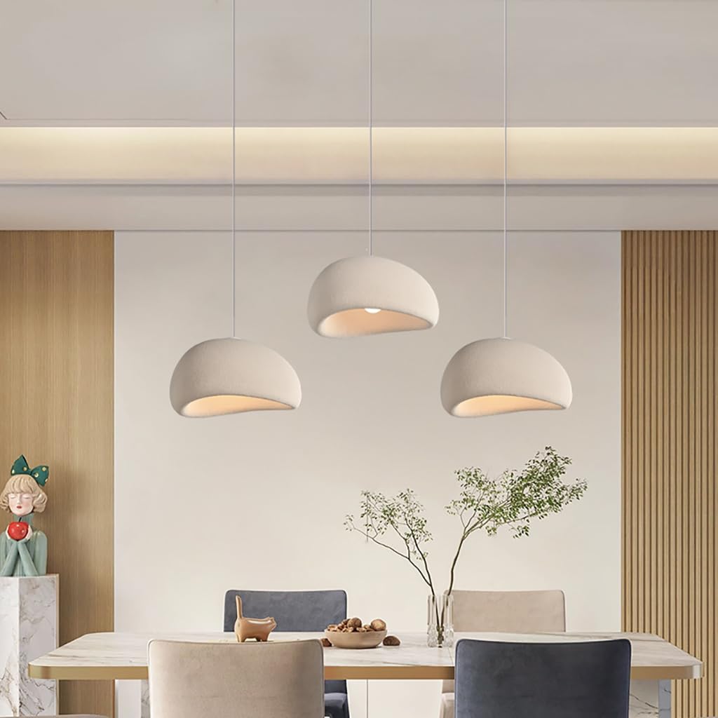 Wabi-Sabi Hängelampe Moderne Restaurant Kronleuchter Unregelmäßiges Design Höhenverstellbar Geeignet Für Wohnzimmer Studienzimmer Schlafzimmer Esstische Pendelleuchten(Blaiken Brown-B)