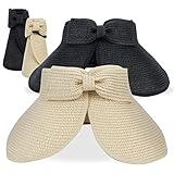 Ala ancha para una cobertura completa: la gran visera de paja con gran ala de aprox. 12 cm y el borde trasero de aprox. 10 cm. Por lo tanto, la gorra es lo suficientemente grande como para proteger la cara y el cuello y proteger tu delicada piel de los daños del sol.