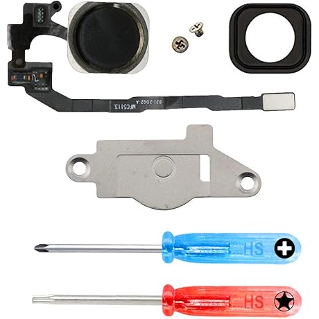 iPhone 5s Black Home Button Replacement with Easy Installation