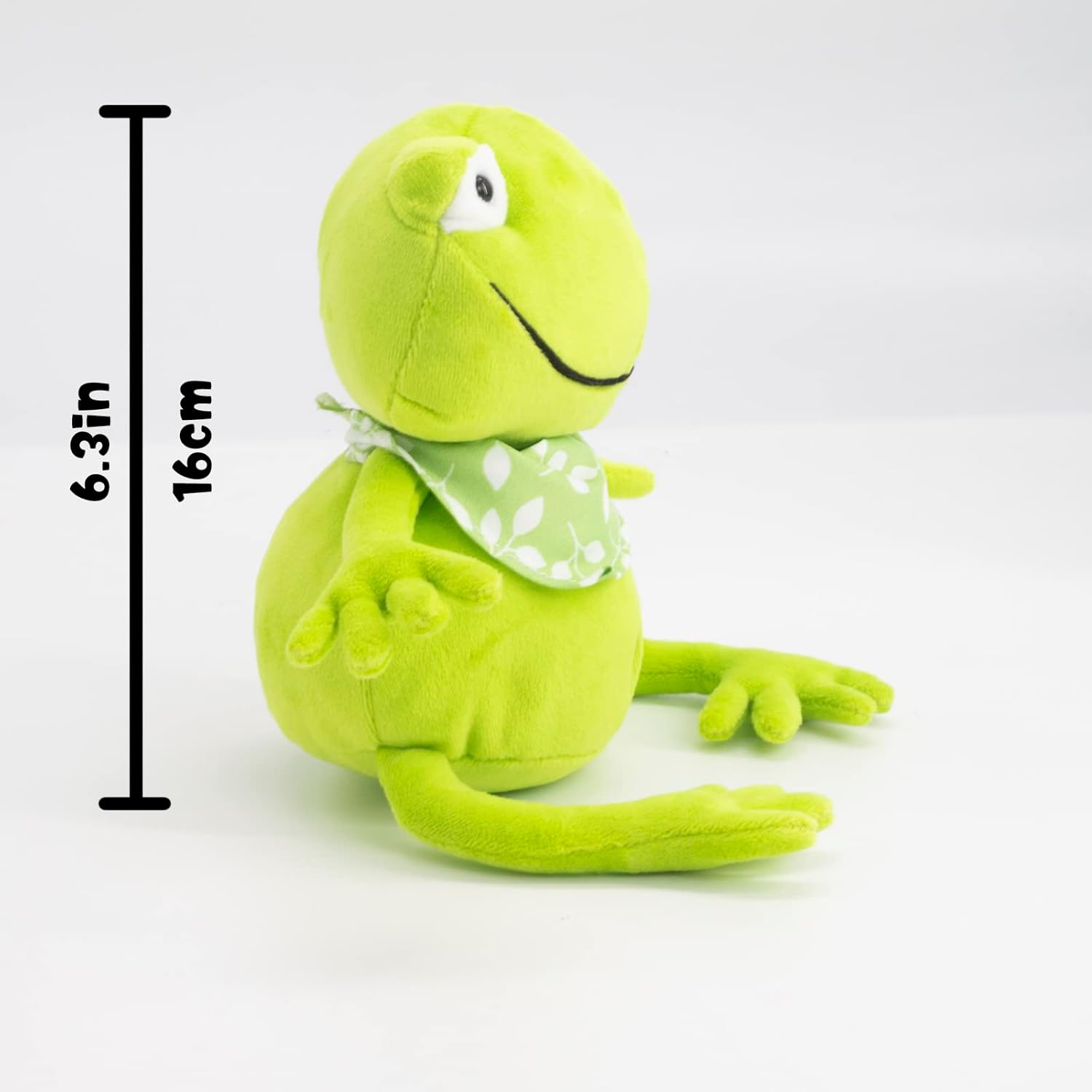 Plush Frog Stuffed Toy Animal, for Ages 1+, Soft Cuddly Cute Toy Gift for Boys and Girls(6.3inches) - view 3