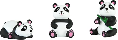 Miniatura 2 de XY-WQ Juguetes de baño sin moho sin agujeros, para bebés de 6 a 12 y niños pequeños de 1 a 3 años, sin agujeros sin moho (panda, 8 piezas con bolsa