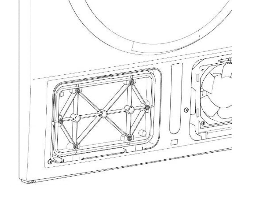Kit Sportello Manutenzione Asciugatrice Bosch Siemens - Foto 2