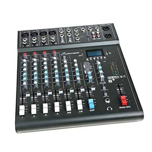 Table de mixage 6 canaux Studiomaster Club XS 8+ pour studio et scène - 3