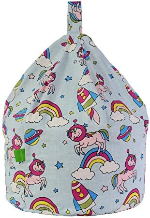 Cotton Space Unicorn Pastel Rainbow Bean Bag Child Size By Bean Lazy