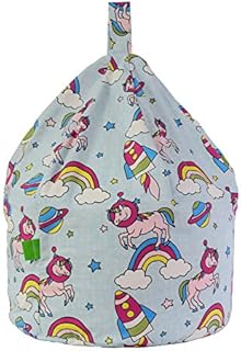 Cotton Space Unicorn Pastel Rainbow Bean Bag Child Size By Bean Lazy