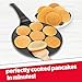 Car & Truck Mini Pancake Pan - Make 7 Unique Flapjack Car Vehicles, Nonstick Pan Cake Maker Griddle w Long Handle for Breakfast Fun & Easy Cleanup, Unique Morning Treat or Special Baking Gift for Kids