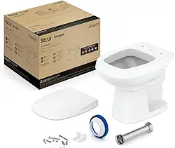 Kit de Bacia Convencional Assento PP com Queda Amortecida e Complementos de Instalação Avant