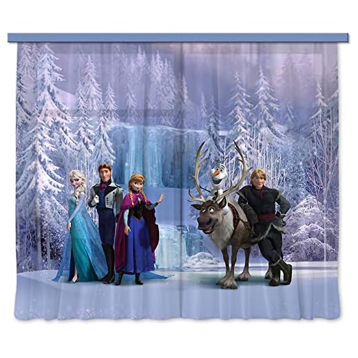 Gardiner/gardin FCS xl 4303 Disney, Frozen, 180 x 160 cm, 2-delars