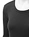 Lock and Love WT953 Womens Round Neck Long Sleeve Rib Trapeze Tunic Top S Heather_Charcoal