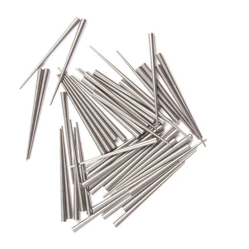 Gauged Steel Tapered Clock Pins (pack of 100) (Size 17 - 1.40 x 1.75 x 16.0mm)