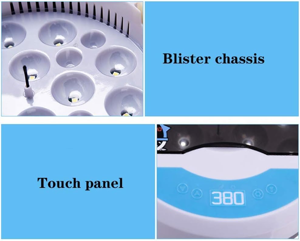 9 Egg Incubator Digital Hatcher with Ceramic Heater & Built-in LED Candler for Hatching Quails Chicken Duck Goose Birds Home Lab Useching Quails Chicken Duck Goose Birds Home Lab Use