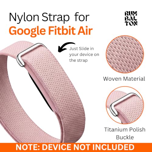 Image of Nylon Strap (Titanium Buckle) Compatible with Google Fitbit Air