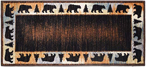 Cozy Cabin CC70563 24X60 Wandering Bear Accent Rug miniatura 1