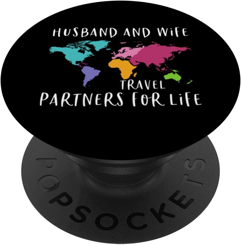 Funny Travel Art For Men Women Adventure Airplane Vacation PopSockets Adhesive PopGrip