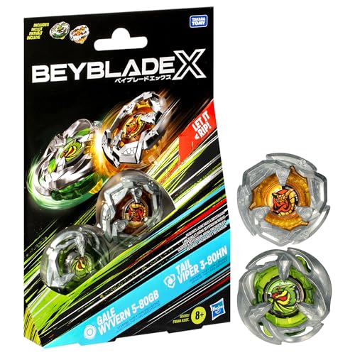 Beyblade X Dual Pack Gale Wyvern 5-80GB e Tail Viper 3-80HN