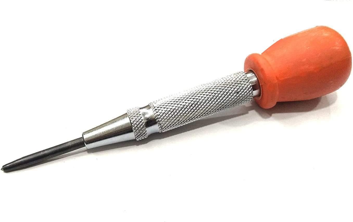 Easy Grip Automatic Center Centre Hole Punch Tool Adjustable Punch