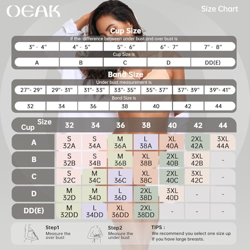 Image of OEAK Womens Wireless Jelly Bras Push Up Bralette Full Coverage No Underwire Bra Comfortable Everyday Seamless Tshirt Bras