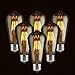 LED Dimmable Vintage Edison Led Bulbs 6W Antique Style Edison Light Bulbs, 2300K Warm White (Amber Gold Glass), Squarrel Cage Filament Vintage Light Bulb,ST64, E26 Base (2300K-6W-6PCS)
