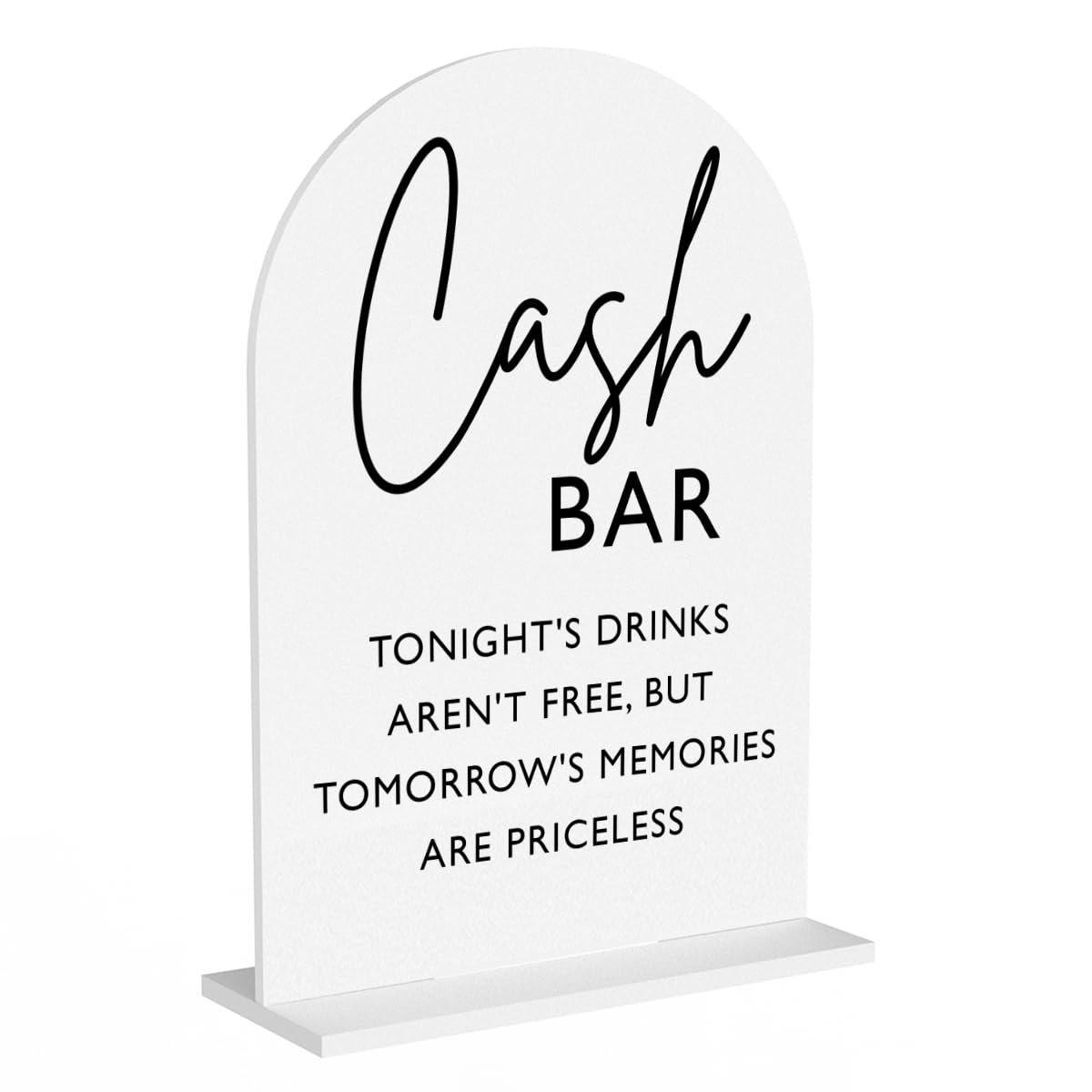 Cash Bar Sign - Acrylic Event Decor event rental